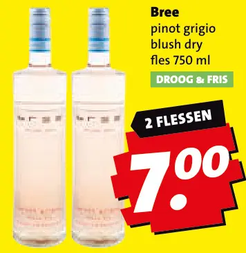 Aanbieding: Bree pinot grigio blush dry