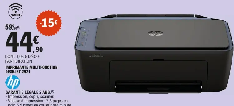 Offre: Imprimante multifonction deskjet 2921