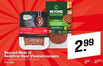 Aanbieding: Beyond Meat of Redefine Meat Vleesvervangers