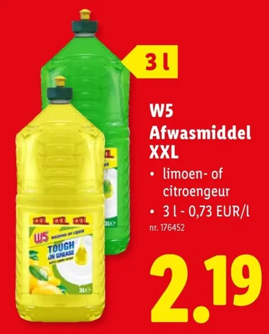 Promotie: Afwasmiddel XXL