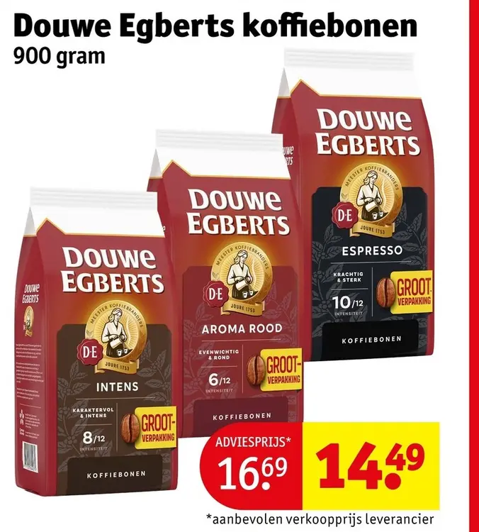 Aanbieding: Douwe Egberts koffiebonen