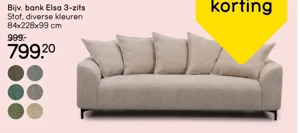 Aanbieding: Bank Elsa 3-zits