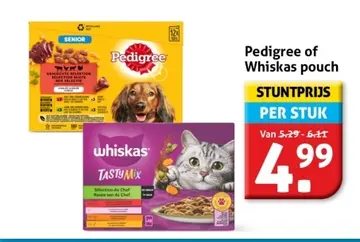 Aanbieding: Pedigree of Whiskas pouch