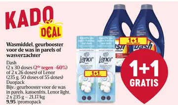 Aanbieding: Wasmiddel, geurbooster voor de was in parels of wasverzachter