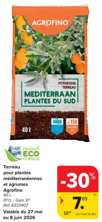 Offre: Terreau pour plantes méditerranéennes et agrumes