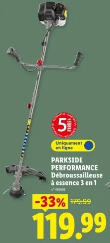 Offre: Débroussailleuse à essence 3 en 1