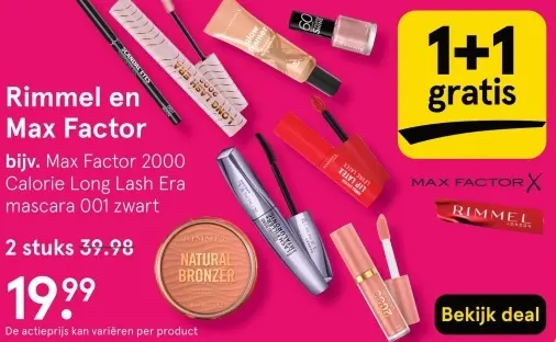 Aanbieding: Rimmel en Max Factor