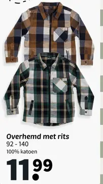 Aanbieding: Overhemd met rits