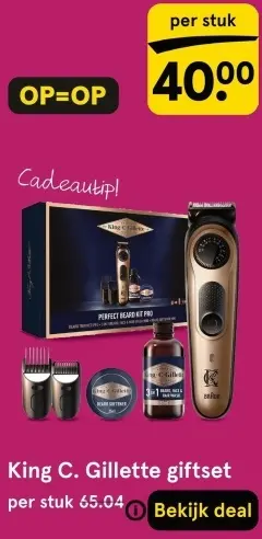 Aanbieding: King C. Gillette giftset