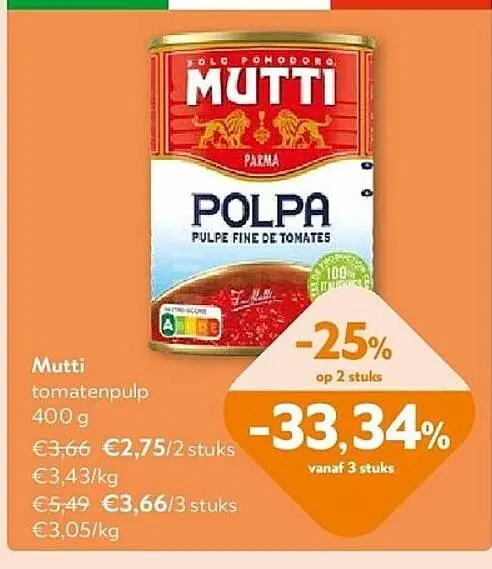Promotie: tomatenpulp