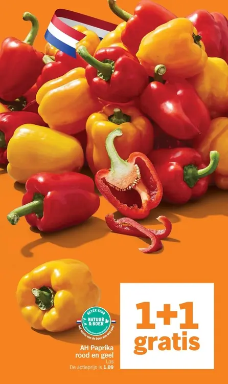 Aanbieding: Paprika rood en geel