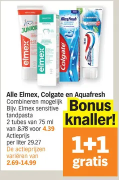 Aanbieding: Alle Elmex, Colgate en Aquafresh