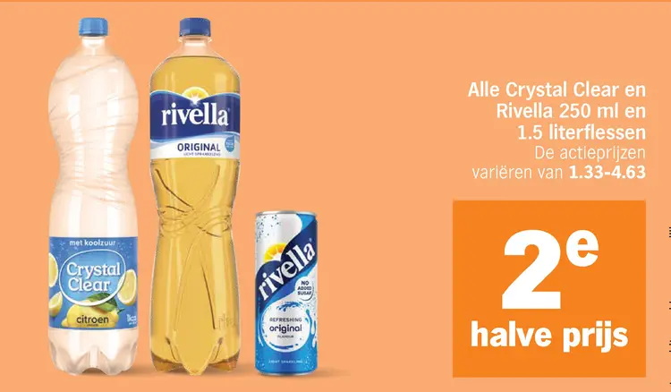 Aanbieding: Crystal Clear en Rivella
