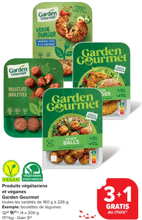 Offre: Produits végétariens et véganes