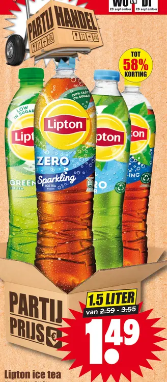 Aanbieding: Lipton ice tea