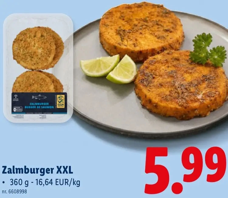 Promotie: Zalmburger XXL