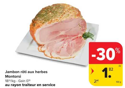 Offre: Jambon rôti aux herbes