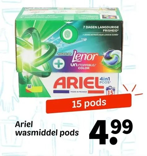 Promotie: Ariel wasmiddel pods