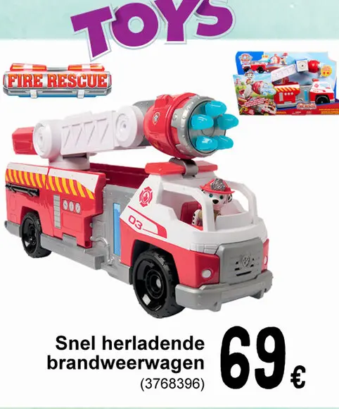 Promotie: Snel herladende brandweerwagen