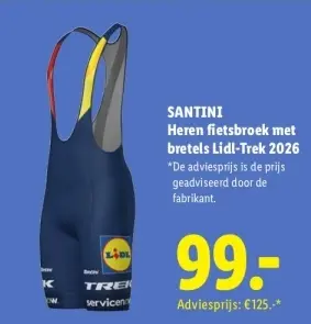 Aanbieding: Heren fietsbroek met bretels