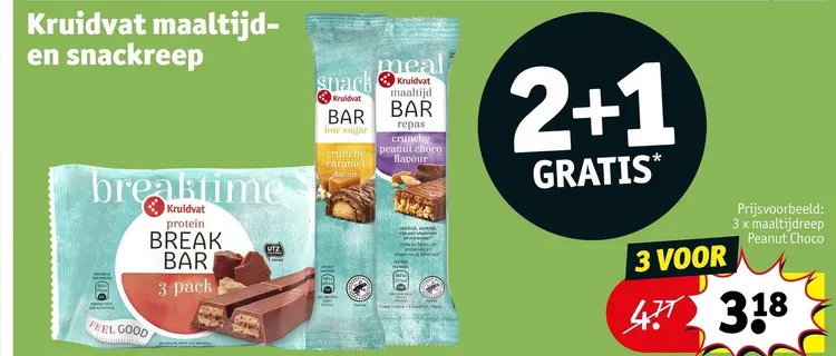 Promotie: Kruidvat maaltijd- en snackreep