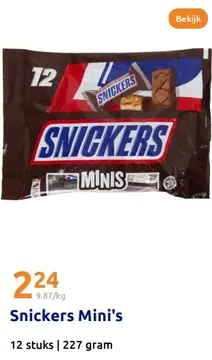 Aanbieding: Snickers Mini's