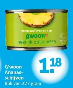 Aanbieding: G'woon Ananas-schijven
