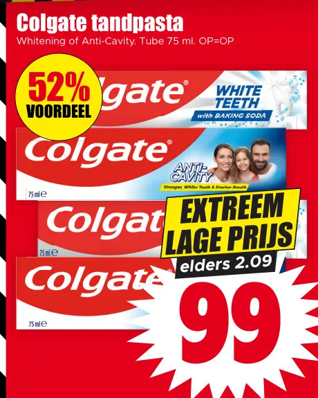 Aanbieding: Colgate tandpasta