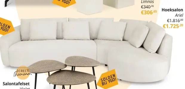 Promotie: Hoeksalon Ariel