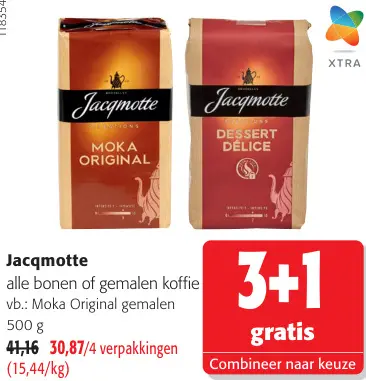 Promotie: Bonen of gemalen koffie