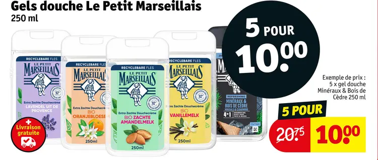 Offre: Gels douche Le Petit Marseillais