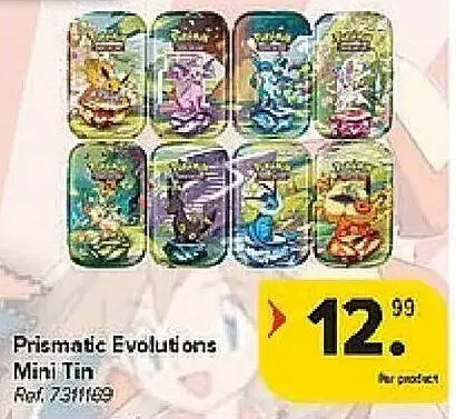 Promotie: Prismatic Evolutions Mini Tin