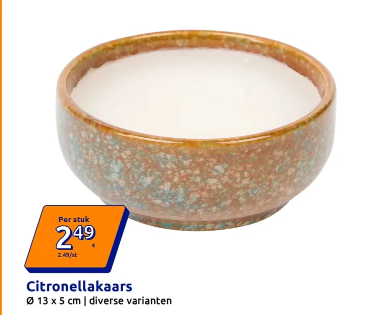 Aanbieding: Citronellakaars