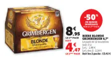 Offre: Biere blonde GRIMBERGEN 6,7°