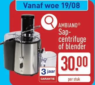 Promotie: Sap-centrifuge of blender