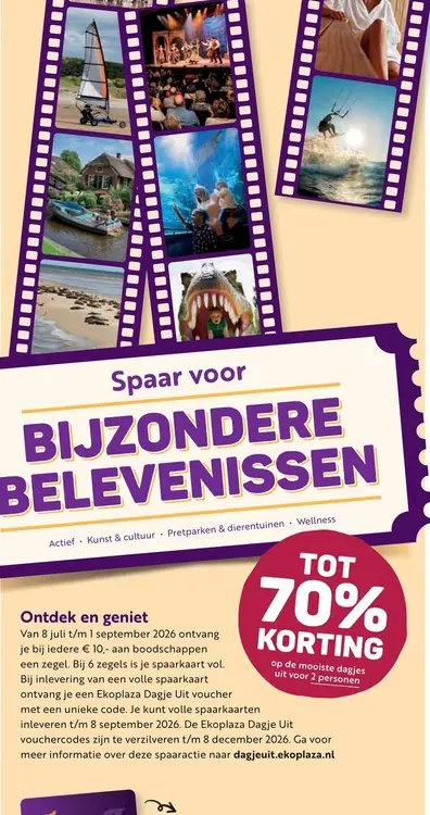 Aanbieding: Spaar voor Bijzondere Belevenissen