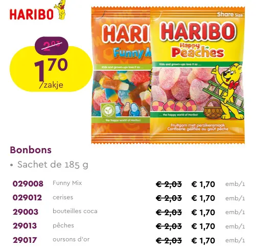 Offre: Haribo Bonbons