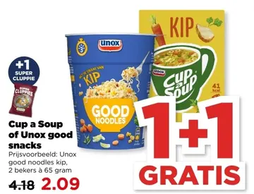 Aanbieding: Cup a Soup of Unox good snacks