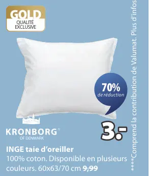 Offre: INGE taie d'oreiller
