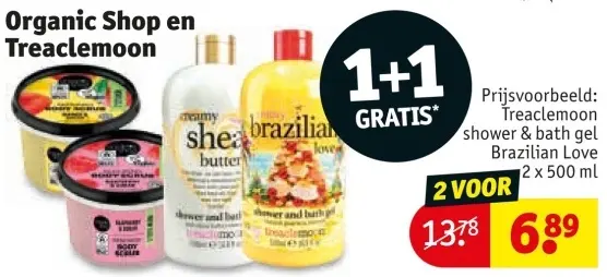 Aanbieding: Organic Shop en Treaclemoon