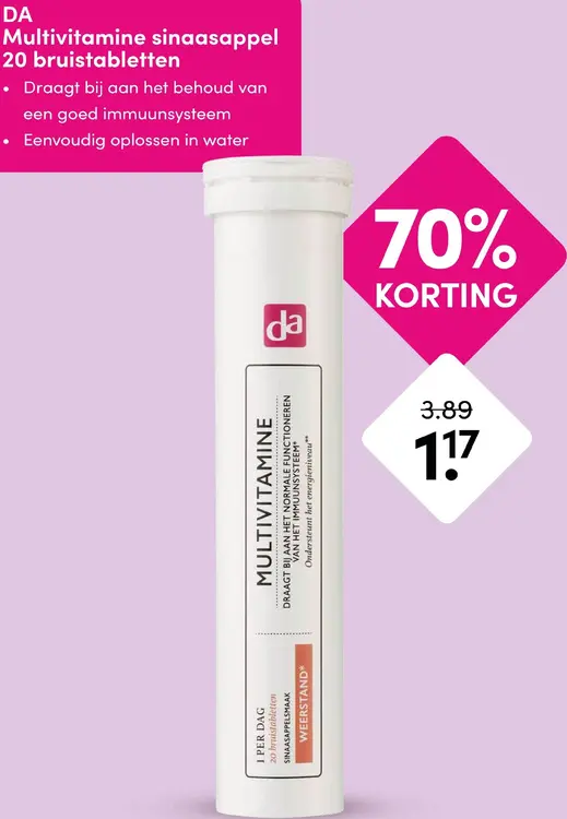 Aanbieding: Multivitamine sinaasappel