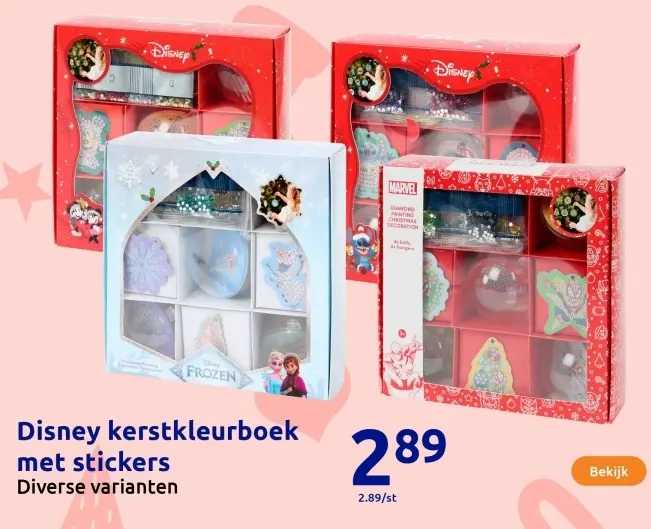 Aanbieding: kerstkleurboek met stickers