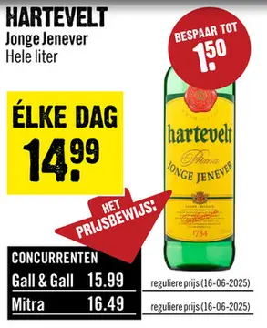 Aanbieding: Hartevelt Jonge Jenever 100 cl
