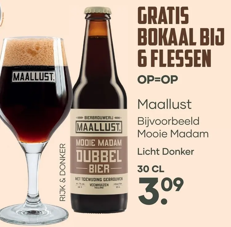 Aanbieding: Maallust Mooie Madam Dubbel Bier