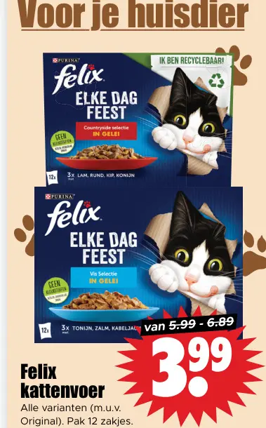 Aanbieding: Felix kattenvoer