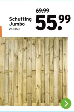 Aanbieding: Schutting Jumbo