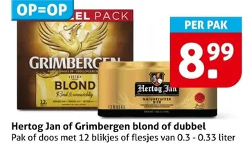 Aanbieding: Grimbergen Hertog Jan