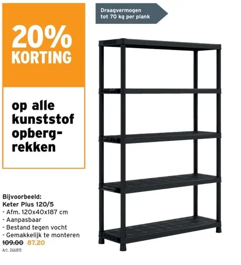Promotie: Keter Plus 120/5
