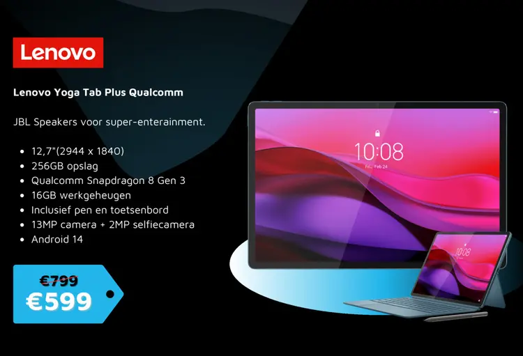 Aanbieding: Lenovo Yoga Tab Plus Qualcomm