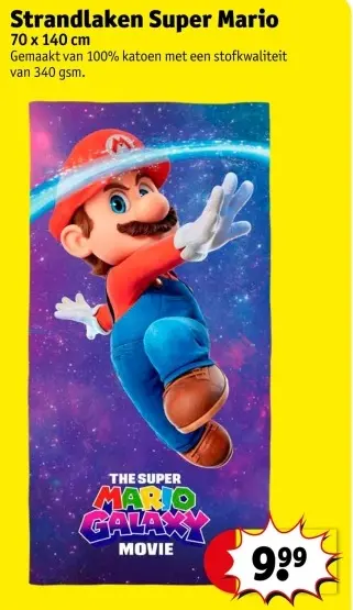 Promotie: Strandlaken Super Mario